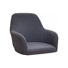 Stretch chair covers with armrests - YSTP - Dark Grey - 2 pieces - Elastic - Indoor