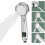 Shower head with LED temperature display, 4 shower modes, with pause button, high water saving shower head 1