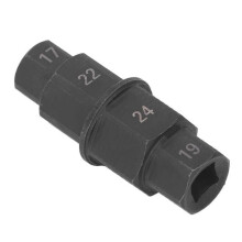 SALALIS Motorcycle Front Axle Wheel Tool, Hex Axle Tool for Motorcycles, DIY Pin Removal Wrench, Socket, Black