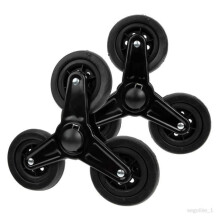 Replacement wheels for shopping trolley, 2 pieces, spare parts, heavy-duty accessory, black, easy installation, wheels