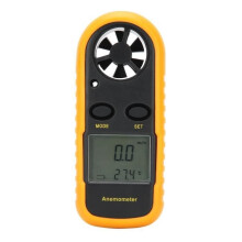 SALUTUYA Pocket Digital Anemometer - Temperature Indicator - Portable