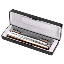 Harmonica - Musical Instruments - C/G Key - 24 Holes - Stainless Steel - Phosphorescent Bronze