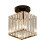 LED Ceiling Light - E27 Square Crystal Ceiling Light Fixture - for Living Room/Dining Room - Size: 13*18CM 1