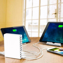 Charger - DILWE - 50W 10A - 10 USB Ports - Fast Charging - Universal 100-240V