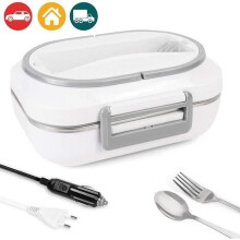 Electric Heated Lunch Box - 2 in 1 - 220V & 12V - 40W - 1L - Contemporary Design