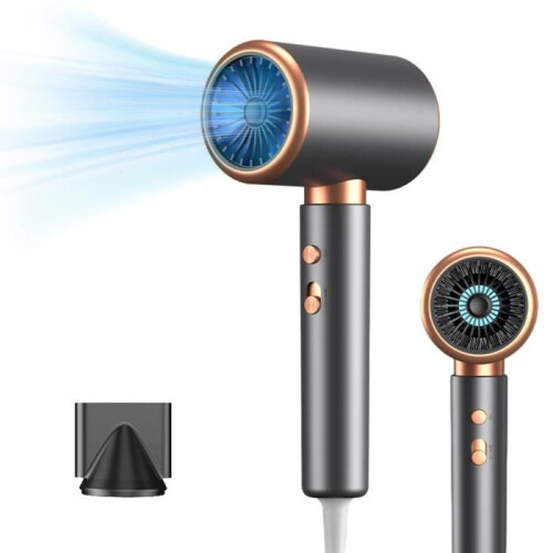 KILISKY Professional Ionic Hair Dryer 2400W - 5 Temperature Settings - Styling Nozzle