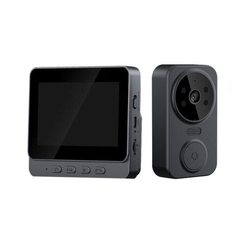 M12 Visual Intercom, Wireless Doorbell, Smart HD Video Surveillance, Voice Ringing with Screen