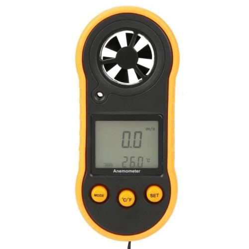 Digital Anemometer - EJ.LIFE - GM818 - Backlit LCD - Wind Speed Measurement - Portable
