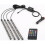 Car Interior LED Strip Light, Atmosphere Lighting, 48 Multicolor LEDs, Waterproof, 4 Light Bars with Remote Control 1