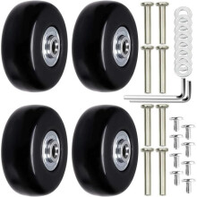 Suitcase Wheels, 4 Pieces Suitcase Replacement Wheels, Universal Suitcase Wheels, Luggage Axles and Wheels