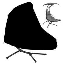 Hanging Chaise Lounge Cover - ZVD - Black - 420D Oxford Fabric - Dimensions 185x117x198 cm - Waterproof