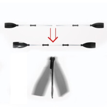 Fdit 2-piece boat oars made of lightweight, detachable aluminum alloy with ribbed blades, kayak paddles, boat oars