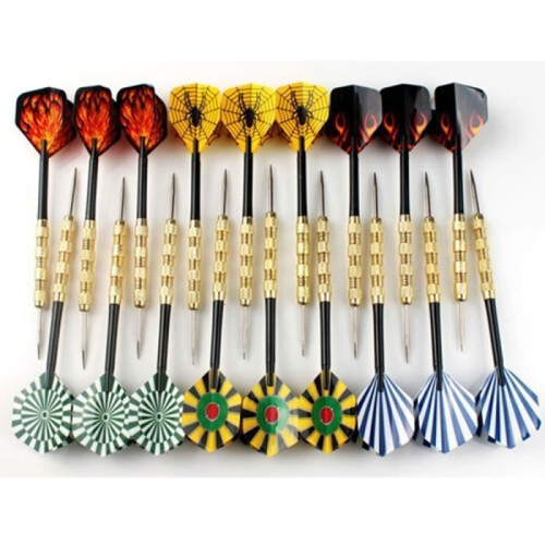 18 pcs Steel Tip Darts with Pleasant Flights