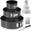 Round Cake Pan, Adjustable Springform Pan with Removable Cake Pan, Icing Spatula and Icing Smoother 1