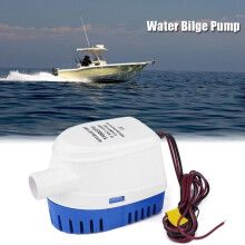 Ashata Bilge Pump Automatic Bilge Pump, 1100gph 12v Marine Automatic Submersible Bilge Auto Water Pump Pvc Boat motorcycle pump