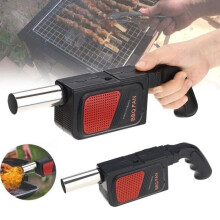 Electric Bellows Fan for Barbecue - Portable and Lightweight - Battery Operated - Black