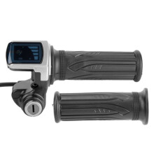 AYNEFY Electric Bike Throttle, 36V Half-Twist Throttle with Key Lock and Indicator