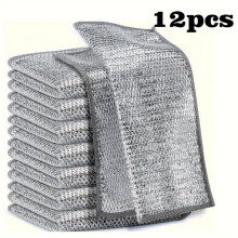 Cleaning Cloth Set Mesh Cloths for Grease Removal Stove Sink Hood Kitchen