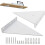 Triangular Shelf Bracket, Floating Metal Triangle, Concealed Wall-Mounted Floating Shelf Bracket, with Screws, for Living Room Decor 1