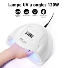 120W UV Nail Lamp, Professional Gel Nail Dryer with 36 LED Lamps for Nail Polish (White)