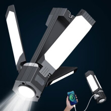 Type-C Foldable Camping Lantern, USB Rechargeable, 3000mAh Battery, Flashlight, Power Bank, 3-in-1 Camping Lantern