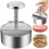 Stainless Steel Burger Press with 10 Thickness Settings, Dishwasher Safe Kitchen Tool 1