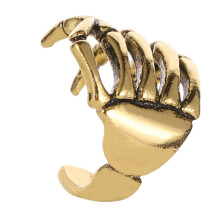 Gothic Skull Hand Ear Cartilage Clip Punk Rock-Gold-color