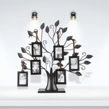 Zerodis Family Tree Photo Frame, Fashionable Family Photo Display Tree with Hanging Frames, Decor
