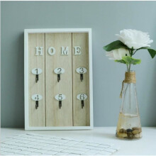 MARGUERAS 1pc Key Organizer/Wall-Mounted Key Cabinet Box - WOOD