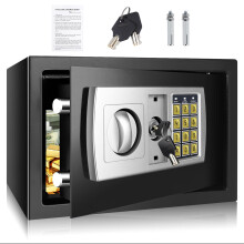 Safe Lock Box wite Keys, High Security Safety Box, 8.5L Steel Lock Safes for Home/Office, Cabinet Safe Lock Box Wall Mounted