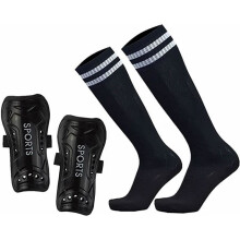Children's Football Shin Guards, Youth Sports 2 Pairs 3 Sizes Calf Protective Gear 3-15 Years Girls Boys, M