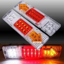 2Pcs 12v 75LED Rear Stop Indicator Lights for Boat, Car, Trailer, and Truck