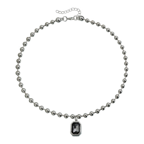 Collier/Bracelet/boucles d'oreilles en fer géométrique-collier