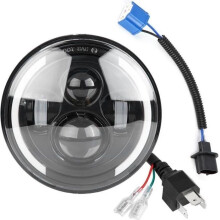 Xuyan 150W 7-inch Round LED Halo Light Headlight for Motorcycle
