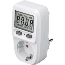 Compteur d'Énergie Prise avec LCD, Mesure Consommation Électrique et Coût Appareils Domestique