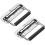 Folding case handle, spring-loaded folding rubber handle for tool case (110x41mm 2pcs) 1