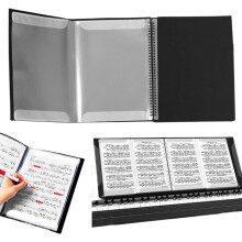 A4 Sheet Music Binder - Unspecified - Customizable - 40 Pockets - Lightweight - Durable