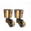 Brass casters - ZVD - High load capacity - Universal - Plate mounting 1