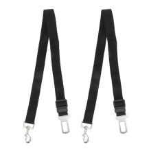 Set of 2 adjustable dog safety belts, car safety harness, pet accessories for