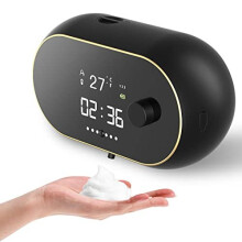 Dispensador de jabón sin contacto, espuma sin contacto con sensor infrarrojo, gran capacidad de 500 ml, batería de 60 días.