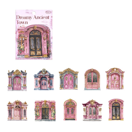 Decorations Planner Sticker for Album-Dream ancient town