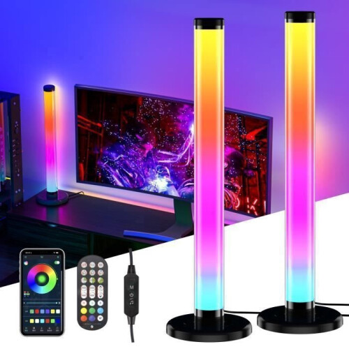 RGB LED Light Bars - Smart - 42cm - 16 Million Colors - App Control - Remote Control