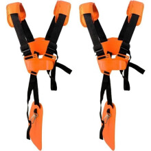 2 Adjustable shoulder straps included - Brushcutter/Lawnmower Harness with Nylon Belt, for Gardening or
