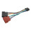 Radio harness adapter - AKOZON - ISO - Compatible with Sony JVC - Easy installation - ABS material 1