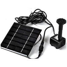 Solar Powered Floating Fountain for Pools Birdbaths 11cm Square with 4 Sprayers