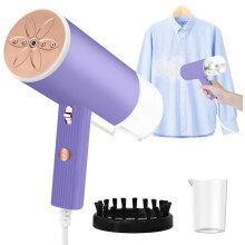 Handheld Garment Steamer, 110C High-Temperature Steam for Dry & Wet Ironing, 10-Second Heat-Up, Compact for Storage