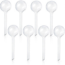 Small Plant Indoor Outdoor Watering Globes Set with 8 Plastic Self-Watering Bulbs