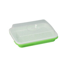 Kweekbak met afwateringsgaten, plastic kiembak voor microgroenten, 32x25 cm