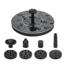 Solar Floating Fountain Pump with Adjustable Flow, Auto Shut-off & Filter for Garden Ponds