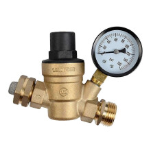 RV Water Pressure Regulator Valve for Outdoor Camping, Adjustable Flow Control for Trailers and Motorhomes
